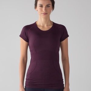 Lululemon Swiftly tech purple short sleeve top